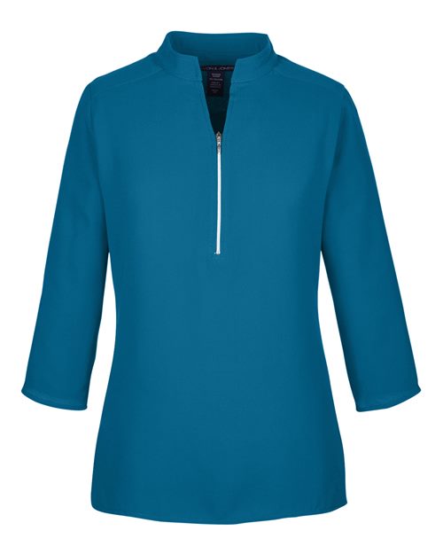Devon & Jones DP611W Ladies' Perfect Fit  3/4-Sleeve Crepe Tunic #color_DARK TEAL