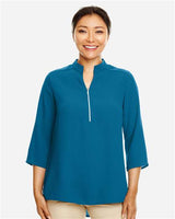 Devon & Jones DP611W Ladies' Perfect Fit  3/4-Sleeve Crepe Tunic #color_DARK TEAL