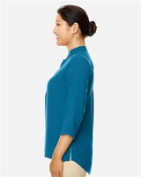 Devon & Jones DP611W Ladies' Perfect Fit  3/4-Sleeve Crepe Tunic #color_DARK TEAL