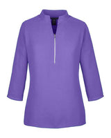 Devon & Jones DP611W Ladies' Perfect Fit  3/4-Sleeve Crepe Tunic #color_GRAPE