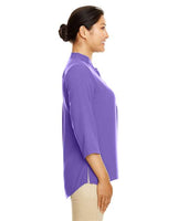 Devon & Jones DP611W Ladies' Perfect Fit  3/4-Sleeve Crepe Tunic #color_GRAPE