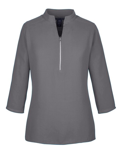 Devon & Jones DP611W Ladies' Perfect Fit  3/4-Sleeve Crepe Tunic #color_GRAPHITE