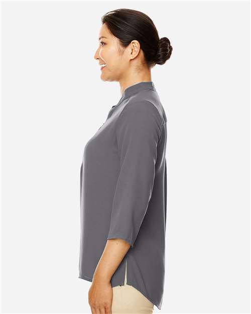 Devon & Jones DP611W Ladies' Perfect Fit  3/4-Sleeve Crepe Tunic #color_GRAPHITE
