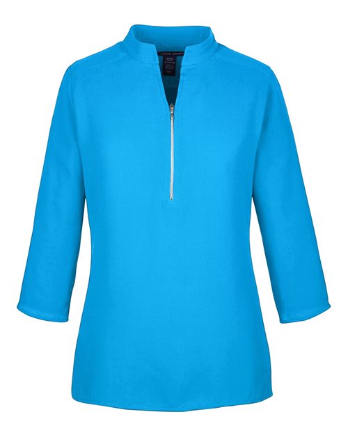 Devon & Jones DP611W Ladies' Perfect Fit  3/4-Sleeve Crepe Tunic #color_OCEAN BLUE