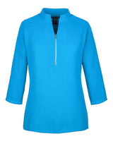 Devon & Jones DP611W Ladies' Perfect Fit  3/4-Sleeve Crepe Tunic #color_OCEAN BLUE