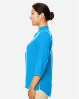 Devon & Jones DP611W Ladies' Perfect Fit  3/4-Sleeve Crepe Tunic #color_OCEAN BLUE