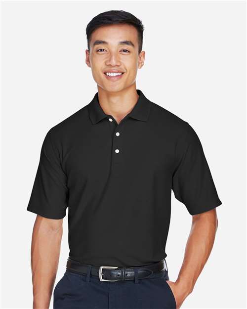 Devon & Jones DG150 Men's DRYTEC20 Performance Polo #color_BLACK