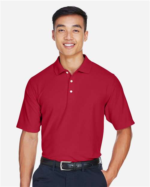 Devon & Jones DG150 Men's DRYTEC20 Performance Polo #color_RED