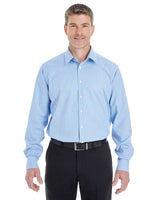 Devon & Jones DG532 Men's Crown Woven Collection RoyalDobby Shirt #color_FRENCH BLUE