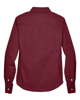 Devon & Jones D620W Ladies' Crown Woven Collection Solid Broadcloth #color_BURGUNDY