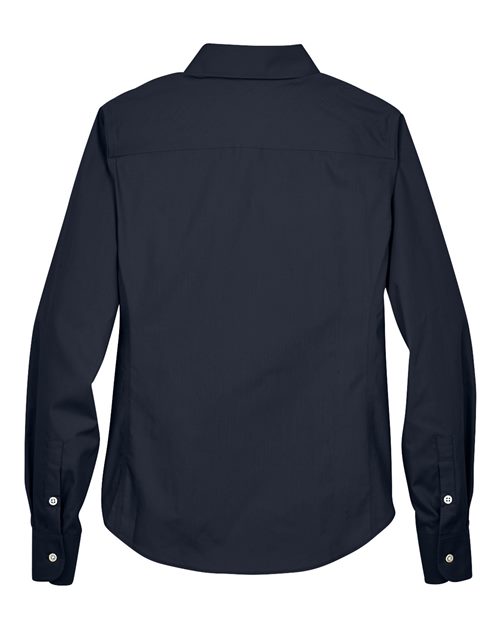 Devon & Jones D620W Ladies' Crown Woven Collection Solid Broadcloth #color_NAVY