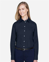 Devon & Jones D620W Ladies' Crown Woven Collection Solid Broadcloth #color_NAVY