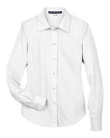 Devon & Jones D620W Ladies' Crown Woven Collection Solid Broadcloth #color_WHITE