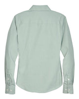 Devon & Jones D645W Ladies' Crown Woven Collection Banker Stripe #color_DILL