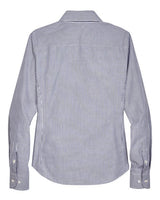 Devon & Jones D645W Ladies' Crown Woven Collection Banker Stripe #color_NAVY