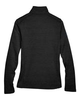 Devon & Jones DG798W Ladies' Newbury Mlange Fleece Quarter-Zip #color_BLACK HEATHER