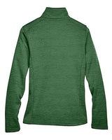 Devon & Jones DG798W Ladies' Newbury Mlange Fleece Quarter-Zip #color_FOREST HEATHER