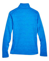 Devon & Jones DG798W Ladies' Newbury Mlange Fleece Quarter-Zip #color_FRENCH BLUE HTHR