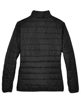 Core 365 CE700W Ladies' Prevail Packable Puffer Jacket #color_BLACK