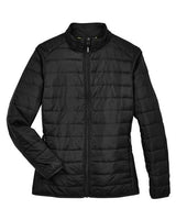 Core 365 CE700W Ladies' Prevail Packable Puffer Jacket #color_BLACK