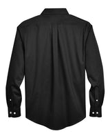 Devon & Jones DG530T Men's Tall Crown Woven Collection Solid Stretch Twill #color_BLACK