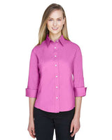 Devon & Jones DP625W Ladies' Perfect Fit 3/4-Sleeve Stretch Poplin Blouse #color_CHARITY PINK