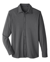 Devon & Jones DG20Z Men's CrownLux Performance Plaited Button-Down Shirt #color_GRAPHITE