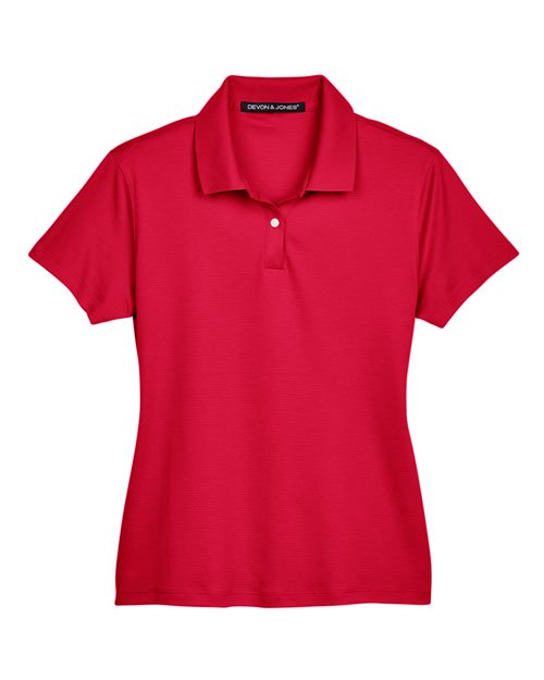 Devon & Jones DG200W Ladies' Pima-Tech Jet Piqu Polo #color_RED