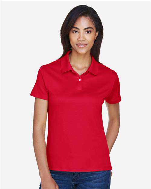 Devon & Jones DG200W Ladies' Pima-Tech Jet Piqu Polo #color_RED