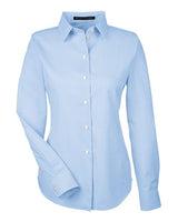 Devon & Jones DG532W Ladies' Crown Woven CCollection Royal Dobby Shirt #color_FRENCH BLUE