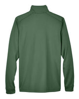 Devon & Jones DG796 Men's Newbury Colorblock Mlange Fleece Full-Zip #color_FOREST/ FORST HT