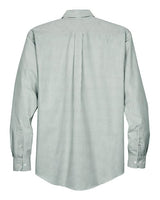 Devon & Jones D645 Men's Crown Woven Collection Banker Stripe #color_DILL