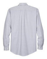 Devon & Jones D645 Men's Crown Woven Collection Banker Stripe #color_NAVY