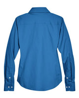 Devon & Jones D630W Ladies' Crown Woven Collection Solid Oxford #color_FRENCH BLUE