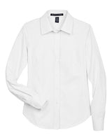 Devon & Jones D630W Ladies' Crown Woven Collection Solid Oxford #color_WHITE