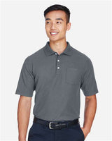 Devon & Jones DG150P Men's DRYTEC20 Performance Pocket Polo #color_GRAPHITE