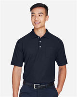 Devon & Jones DG150P Men's DRYTEC20 Performance Pocket Polo #color_NAVY