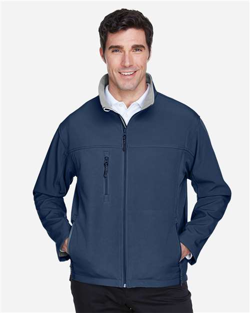 Devon & Jones D995 Men's Soft Shell Jacket #color_NAVY