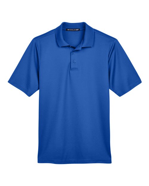 Devon & Jones DG20T CrownLux Performance Men's Tall Plaited Polo #color_TRUE ROYAL