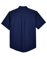 Core 365 88194T Men's Tall Optimum Short-Sleeve Twill Shirt #color_CLASSIC NAVY