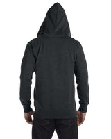 econscious EC5680 Men's Organic/Recycled Heathered Full-Zip Hooded Sweatshirt #color_CHARCOAL