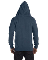 econscious EC5680 Men's Organic/Recycled Heathered Full-Zip Hooded Sweatshirt #color_WATER