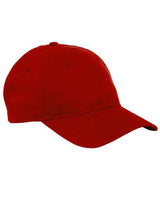 Big Accessories BX880 6-Panel Twill Unstructured Cap #color_RED
