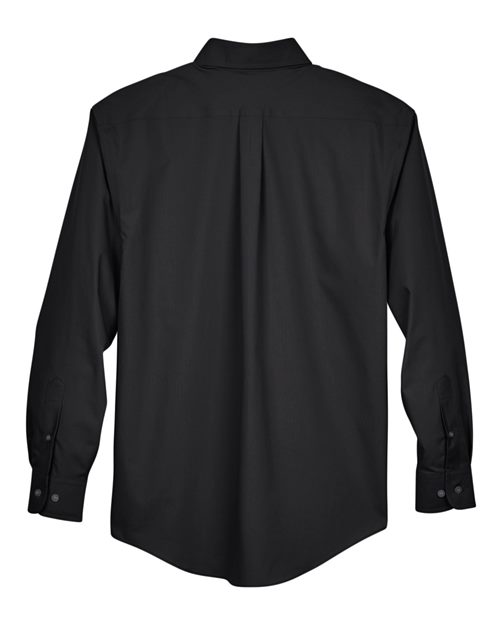 Devon & Jones D620T Men's Tall Crown Woven Collection Solid Broadcloth #color_BLACK