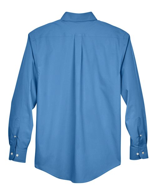 Devon & Jones D620T Men's Tall Crown Woven Collection Solid Broadcloth #color_FRENCH BLUE