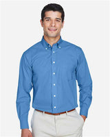 Devon & Jones D620T Men's Tall Crown Woven Collection Solid Broadcloth #color_FRENCH BLUE