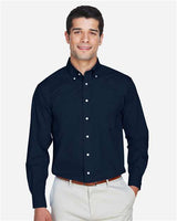 Devon & Jones D620T Men's Tall Crown Woven Collection Solid Broadcloth #color_NAVY