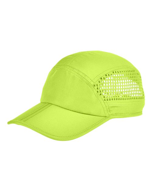 Big Accessories BA657 Foldable Bill Performance Cap #color_NEON YELLOW