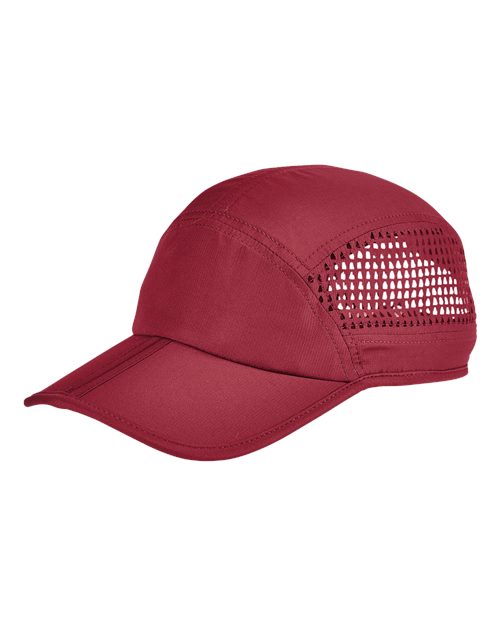 Big Accessories BA657 Foldable Bill Performance Cap #color_RED