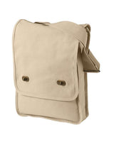 Authentic Pigment 1902 Pigment-Dyed Canvas Field Bag #color_PUTTY